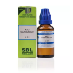 SBL Kali Sulphuricum Dilution (30ml) For Yellow Discharges, Breathlessness, Rash, Eczema, Ringworm, Hair Fall