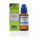 SBL Mercurius Corrosivus Dilution (30ml) For Dysentry, Mouth Ulcer, Pyorrhea, Throat Affection, Urinary Trouble