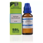SBL Natrum Sulphuricum Dilution (30ml) For Uric Acid, Breathlessness, High Cholesterol, Dry Skin, Swellings