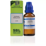 SBL Platinum Metallicum Dilution (30ml) For Colicky Pain, Fear, Anxiety, Worms, Menstrual Cramps, Anal Itching