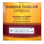 Vaidyaratnam Oushadhasala GANDHA THAILAM Soft Gel Capsule (100 NOS)