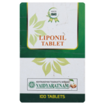 Vaidyaratnam Oushadhasala LIPONIL (100 Tablets) For Reduce Cholesterol, Anti-Oxidant
