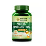 Himalayan Organics Calcium Magnesium Zinc Vitamin D3, B12 & K2 Vegtablets For Muscle & Bone Strength