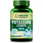 Himalayan Organics Potassium Citrate 800Mg (120 Veg Tablets) For Healthy Nerve & Muscles, Muscle Cramps, Urine