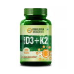 Himalayan Organics Vitamin D3 with K2 (120 Veg Tablets) For Stronger Immunity, Bone & Heart Health