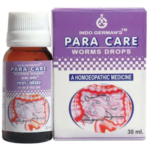 Indo German Para Care Drops (30ml) For All Type of Worms, Hook Worm, Tape Worm, Pin Worm, Itching at Anus