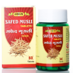 Vyas Safed Musli Ayurvedic (60 Tablets) for Support Energy Levels & Overall Well-Being 