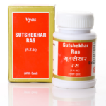 Vyas Sutshekhar Ras (10 Tablets) for Hyperacidity, Abdominal Pain & Strain in the Muscles