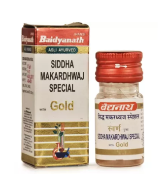 Baidyanath Siddha Makardhwaj (Swarna Moti Amber Yukta) 5Tabs 1